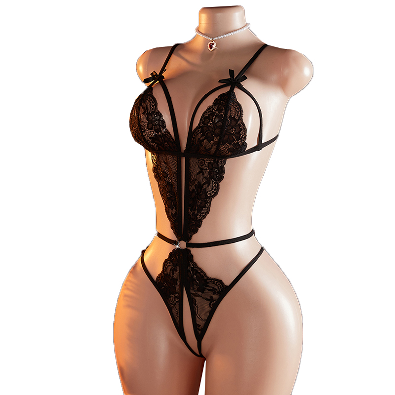 Lace Teddy Lingerie - La lingerie sexy trasparente di pizzo