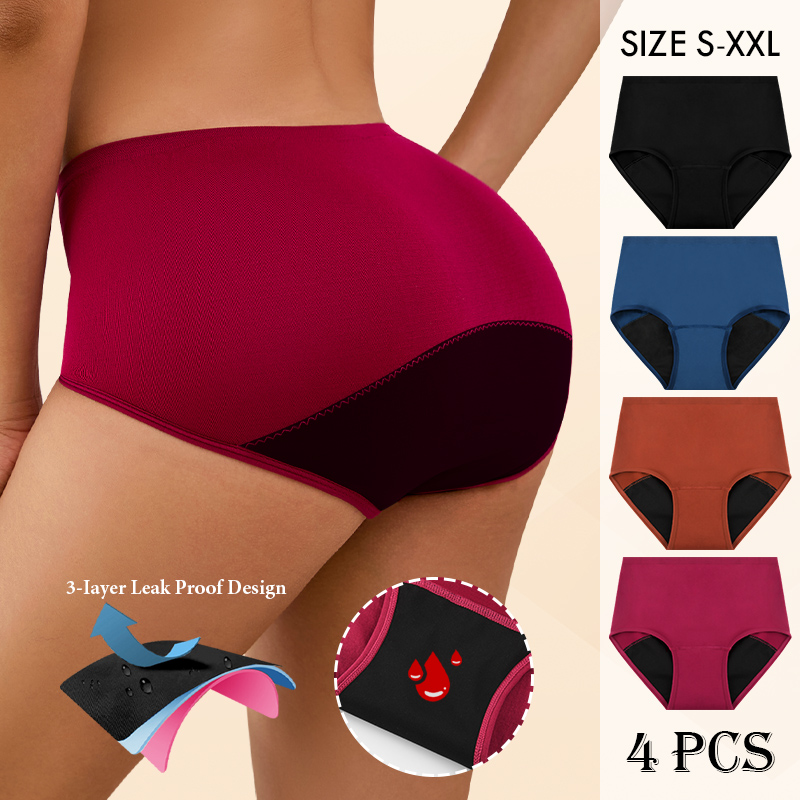 Period Panty Absorbent - Mutandine mestruali senza cuciture da donna,