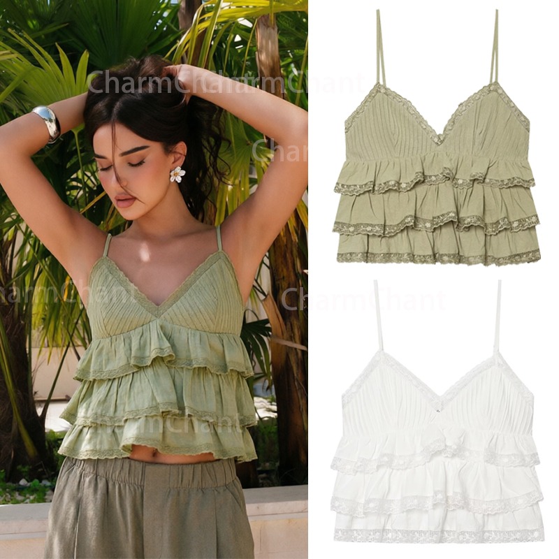 Cami Top Lace - Top Corto da Donna Fanan in