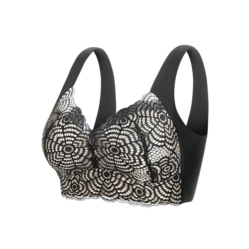 Seamless Underwear Women - L'bellagiovanna Reggiseno in pizzo senza ferretto