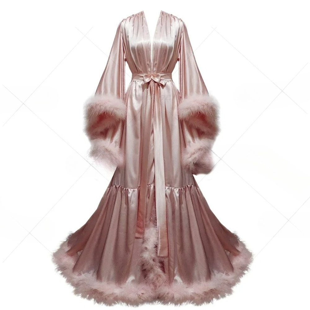 Robe Silk Women - Accappatoio Personalizzato da Donna con Maniche