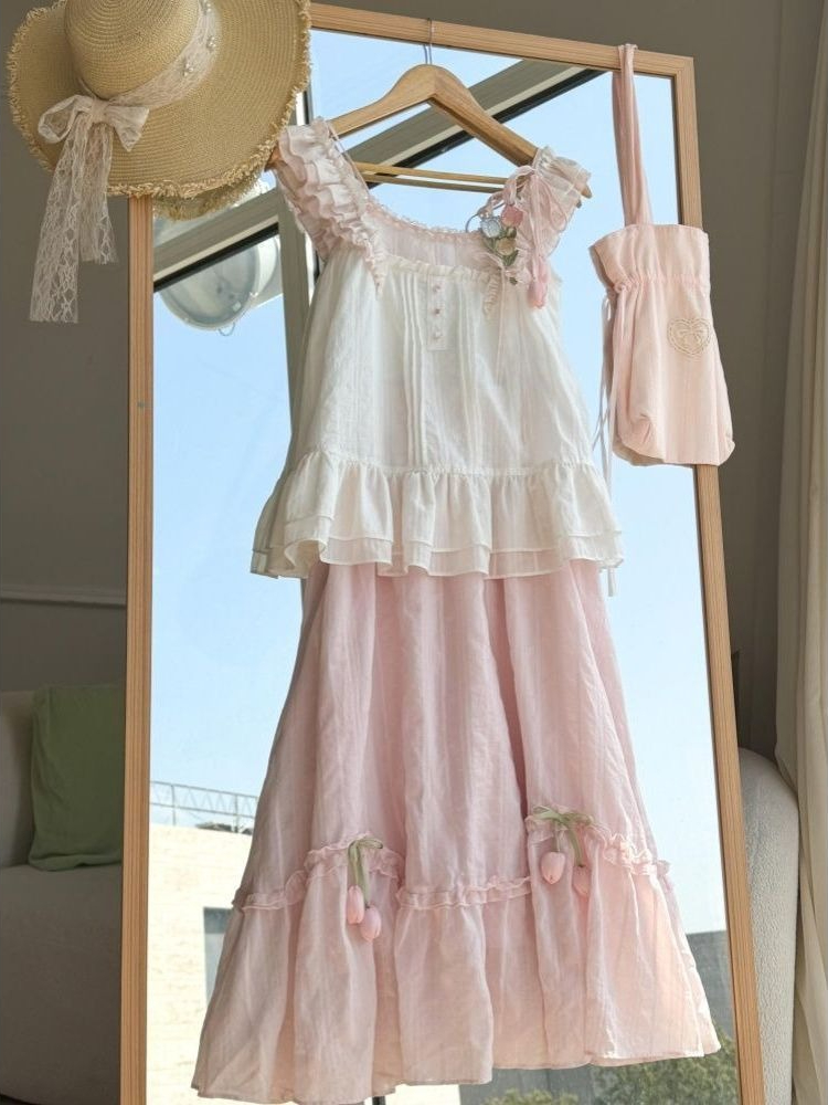 Cami Top Lace - Completo due pezzi estivo da donna