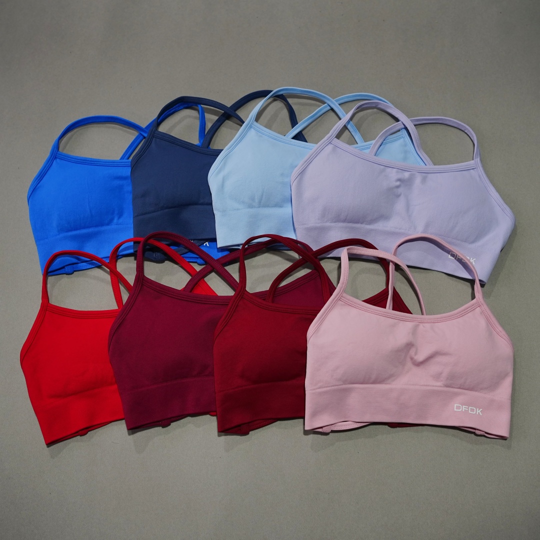 Push Up Bra Padded - Reggiseno da yoga DFDK a costine