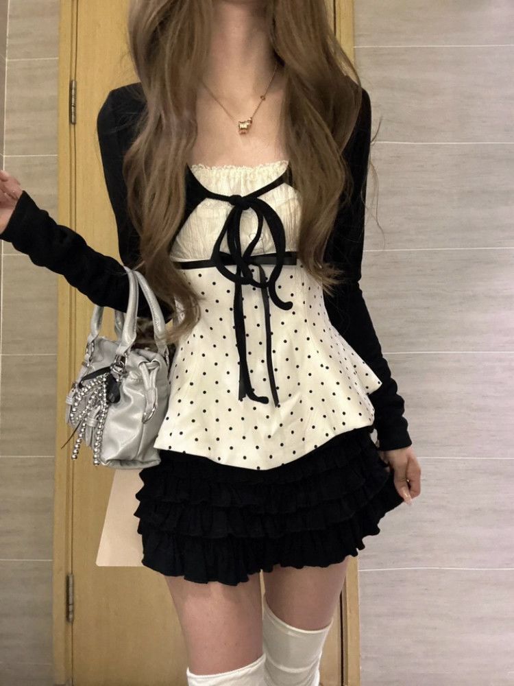 Set 3 Pezzi Moda Coreana con P - Cami Top Lace recensione e prezzo