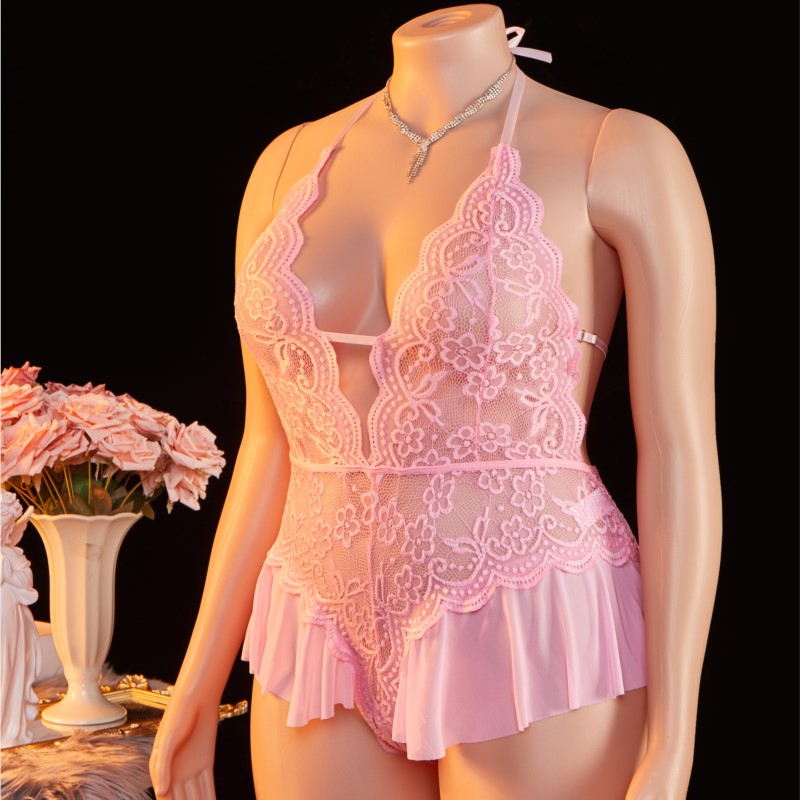 Lingerie sexy Teddy Plus Size  - Lace Teddy Lingerie recensione e prezzo