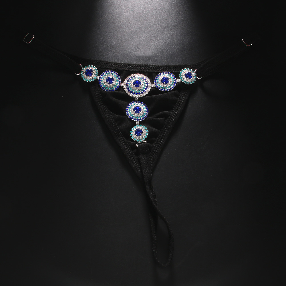 Strass Evil Eye perizoma Bikin - Thong Bikini Women recensione e prezzo